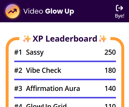 Screenshot of the Video Glow Up PWA Screenshot